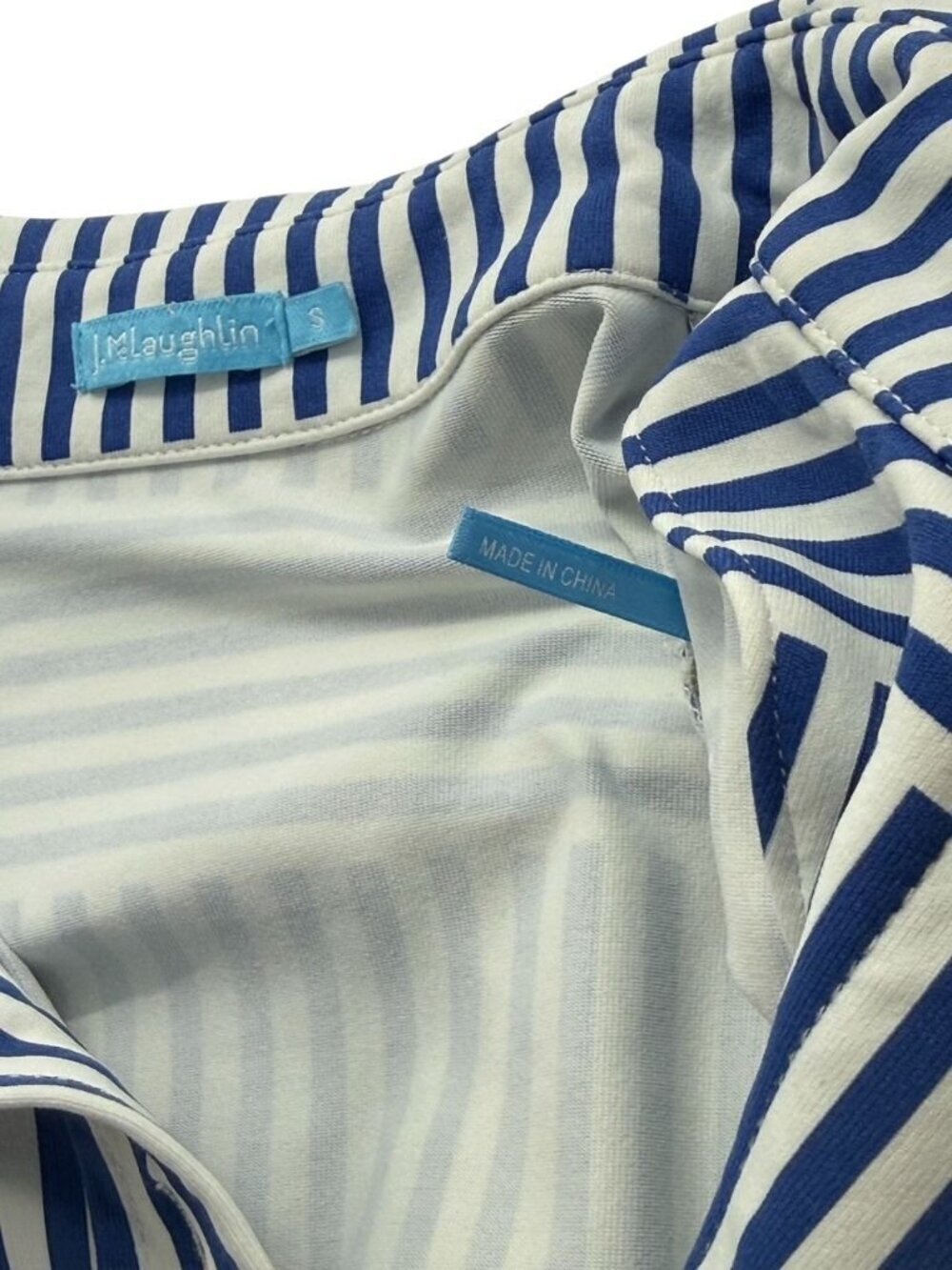 J. McLaughlin Womens Monroe Top Button-up Roll Tab Sleeves Catalina Cloth Size S - Picture 9 of 11